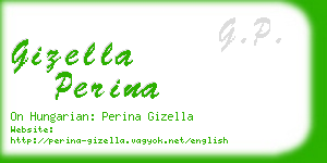 gizella perina business card